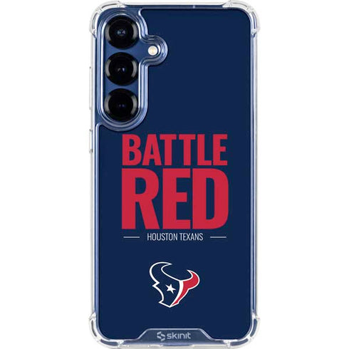 NFL Houston Texans Team Motto Galaxy S25 Clear Case
