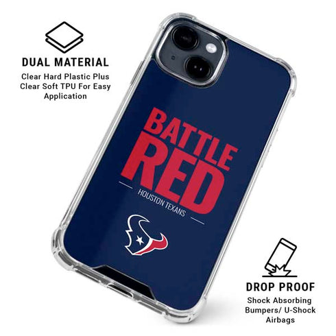 NFL Houston Texans Team Motto iPhone 15 Clear Case