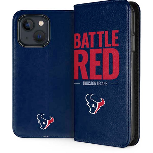 NFL Houston Texans Team Motto iPhone 15 Folio Case