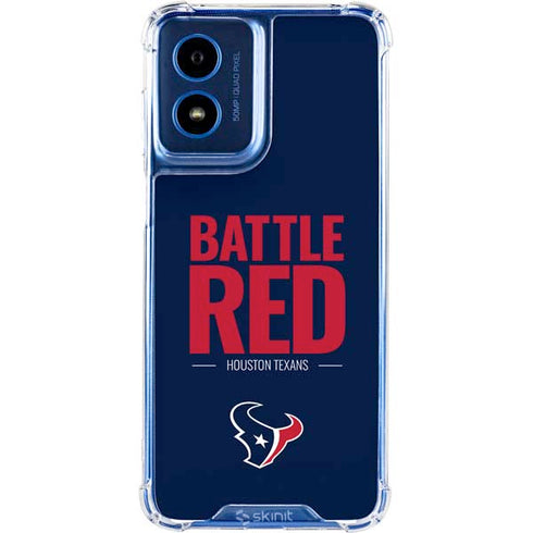 NFL Houston Texans Team Motto Moto G 5G (2024) Clear Case