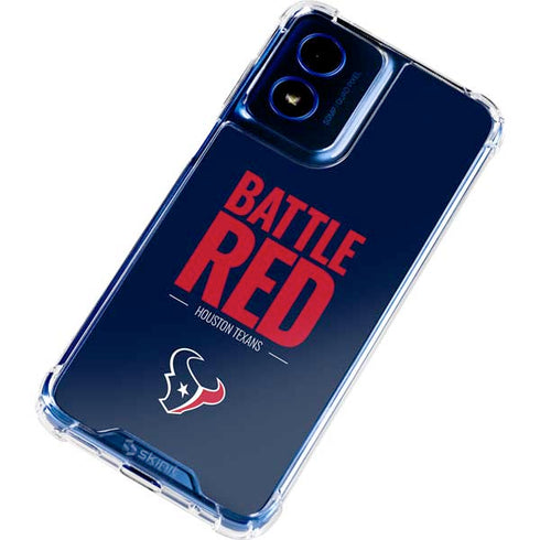 NFL Houston Texans Team Motto Moto G 5G (2024) Clear Case