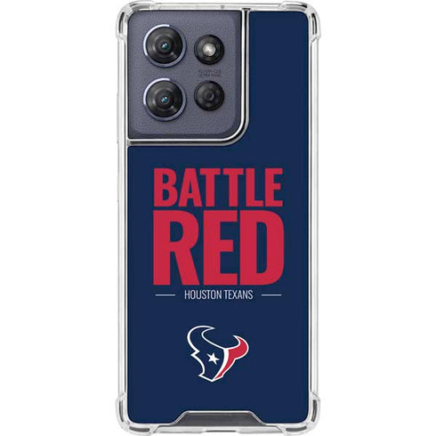 NFL Houston Texans Team Motto Moto G Play 5G (2025) Clear Case
