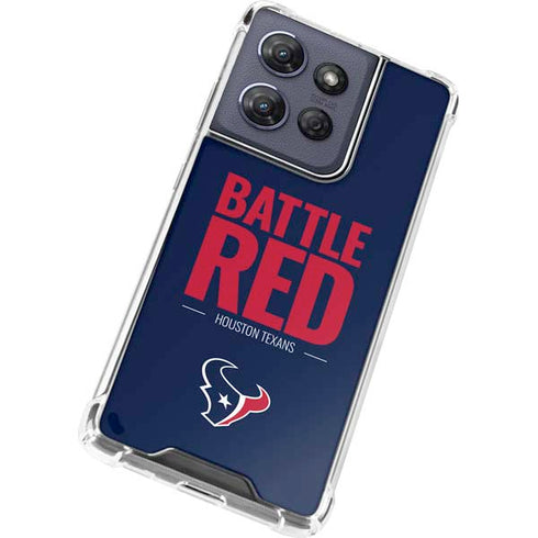 NFL Houston Texans Team Motto Moto G Play 5G (2025) Clear Case