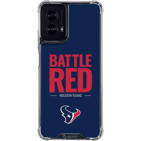 NFL Houston Texans Team Motto Moto G Power 5G (2024) Clear Case