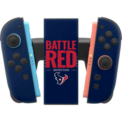 NFL Houston Texans Team Motto Nintendo Switch 2 (2025) Joy-Con Controller Skin