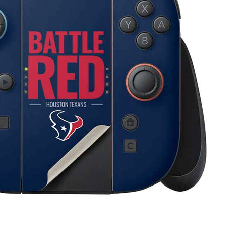NFL Houston Texans Team Motto Nintendo Switch 2 (2025) Joy-Con Controller Skin