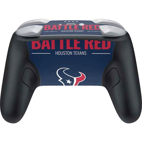 NFL Houston Texans Team Motto Nintendo Switch 2 (2025) Pro Controller Skin