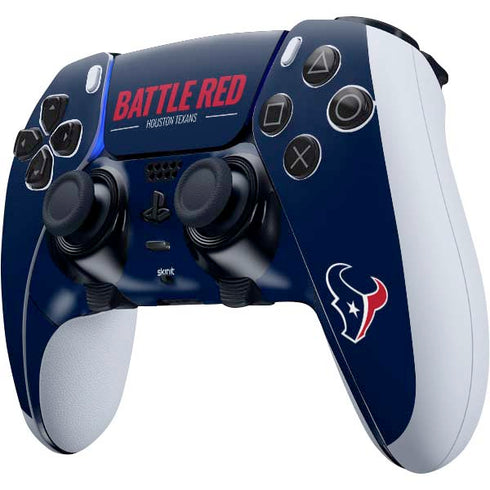NFL Houston Texans Team Motto PS5 DualSense Edge Pro Controller Skin