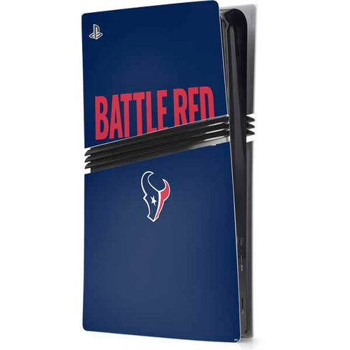 NFL Houston Texans Team Motto PS5 Pro Console Skin