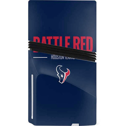 NFL Houston Texans Team Motto PS5 Pro Disk Console Skin