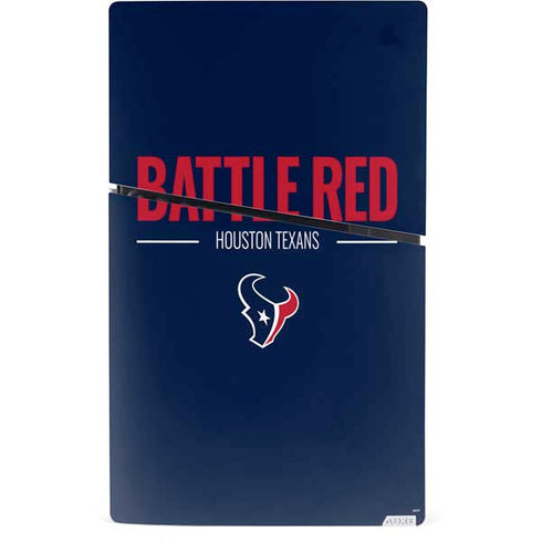 NFL Houston Texans Team Motto PS5 Slim Digital Edition Console Skin