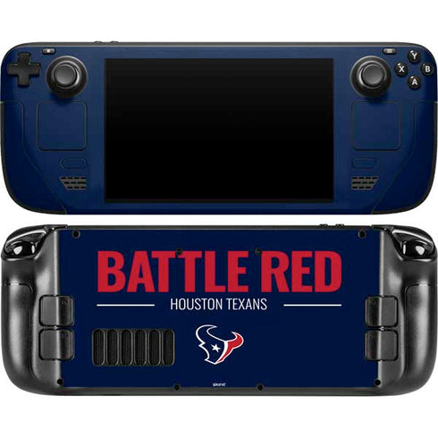 NFL Houston Texans Team Motto Steam Deck Handheld Gaming Computer OLED Skin