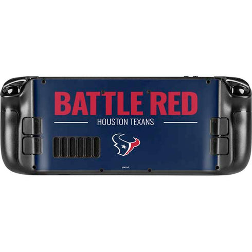 NFL Houston Texans Team Motto Steam Deck Handheld Gaming Computer Skin