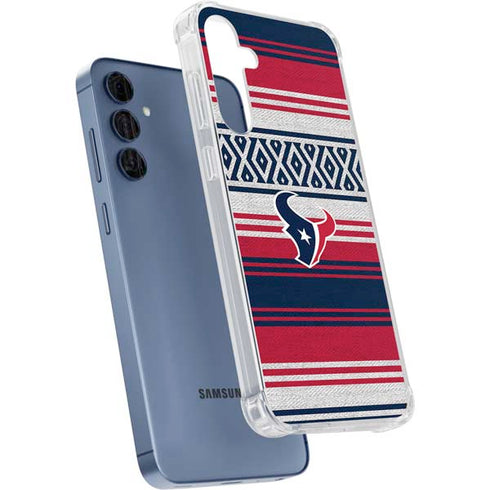 NFL Houston Texans Trailblazer Galaxy A35 5G Clear Case