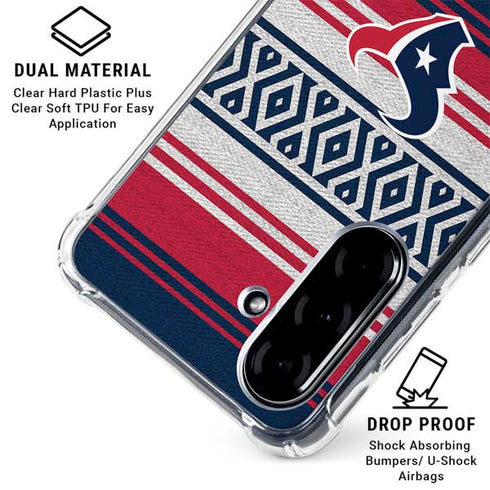 NFL Houston Texans Trailblazer Galaxy A36 5G Clear Case