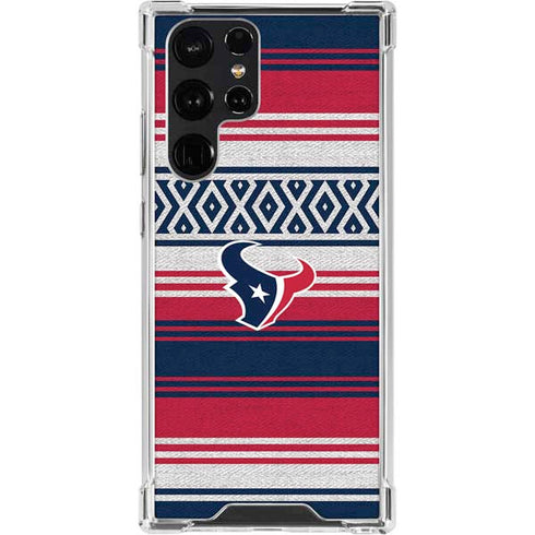 NFL Houston Texans Trailblazer Galaxy S23 Ultra Clear Case
