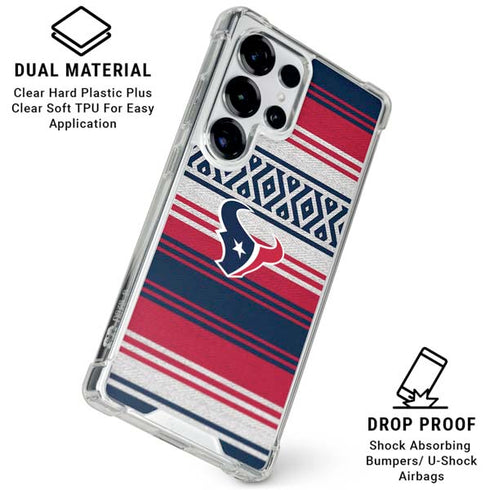 NFL Houston Texans Trailblazer Galaxy S25 Ultra Clear Case