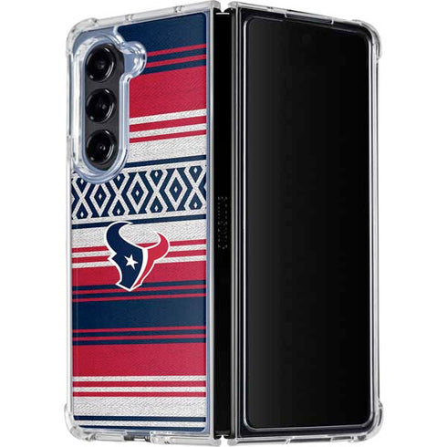 NFL Houston Texans Trailblazer Galaxy Z Fold5 5G Clear Case