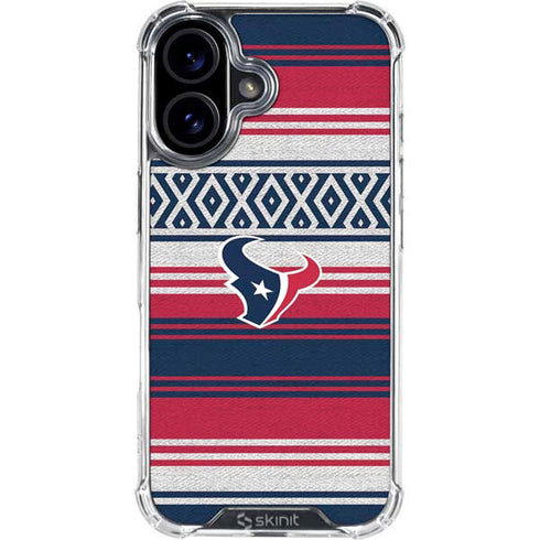 NFL Houston Texans Trailblazer iPhone 16 Plus Clear Case