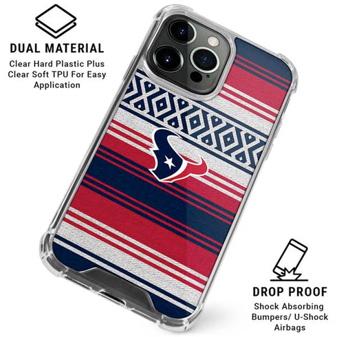 NFL Houston Texans Trailblazer iPhone 16 Pro Max Clear Case