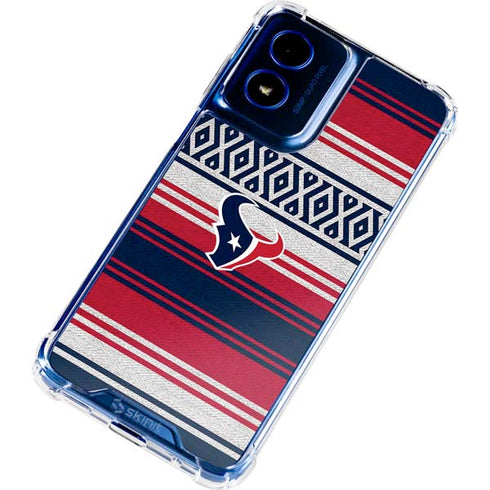 NFL Houston Texans Trailblazer Moto G 5G (2024) Clear Case