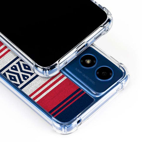 NFL Houston Texans Trailblazer Moto G 5G (2024) Clear Case