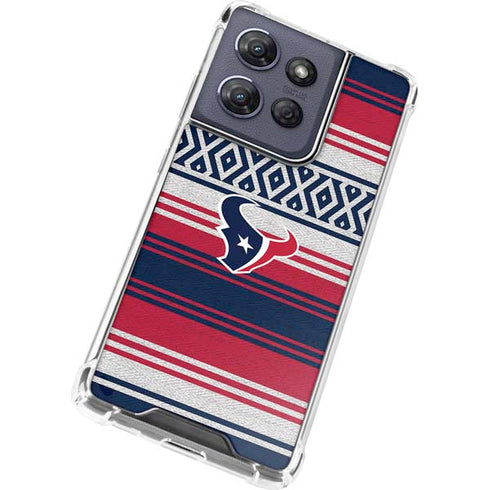 NFL Houston Texans Trailblazer Moto G Play 5G (2025) Clear Case
