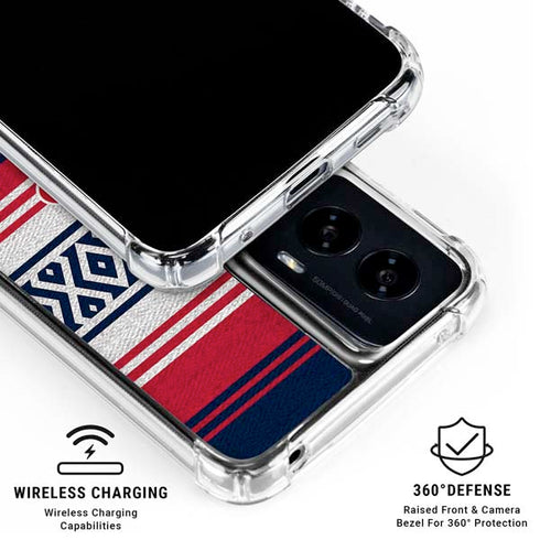 NFL Houston Texans Trailblazer Moto G Power 5G (2024) Clear Case