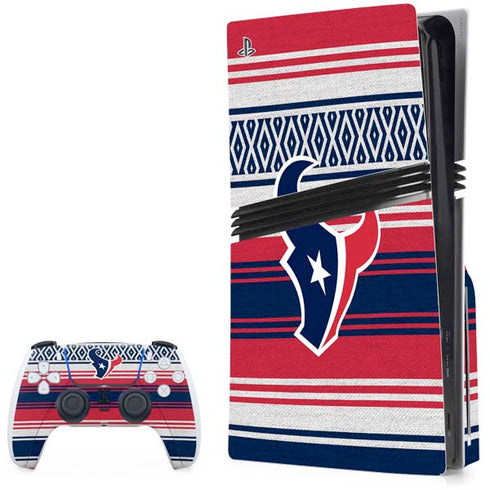 NFL Houston Texans Trailblazer PS5 Pro Disk Bundle Skin
