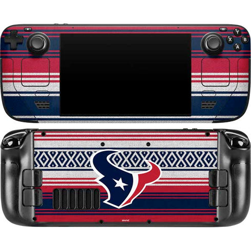 NFL Houston Texans Trailblazer Steam Deck Handheld Gaming Computer OLED Skin