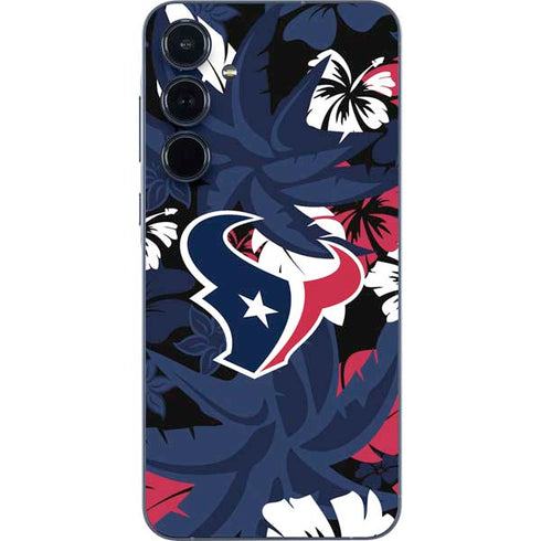 NFL Houston Texans Tropical Print Galaxy A35 5G Skin