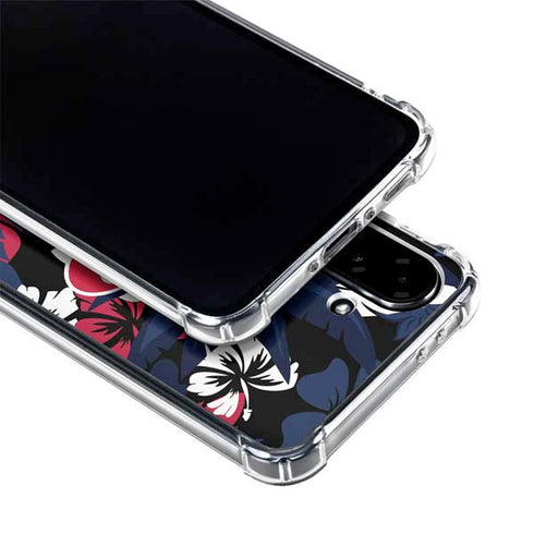 NFL Houston Texans Tropical Print Galaxy A36 5G Clear Case
