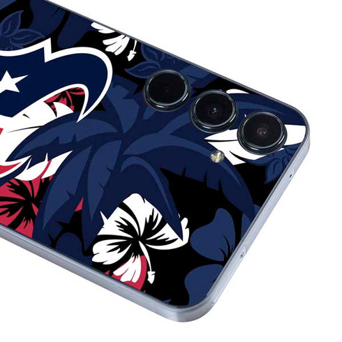 NFL Houston Texans Tropical Print Galaxy A55 5G Skin