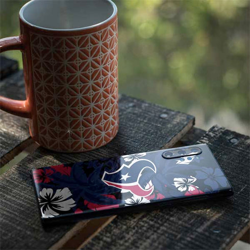 NFL Houston Texans Tropical Print Galaxy Note 10 Plus Skin