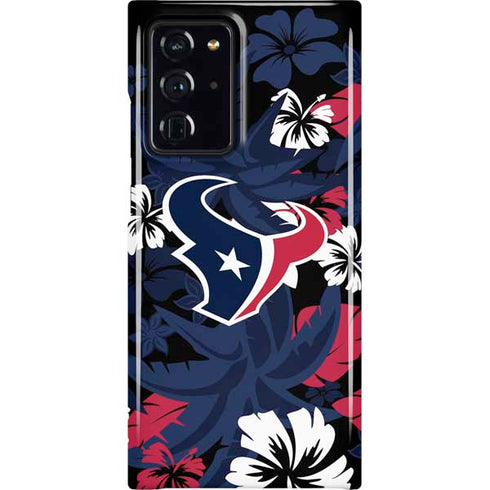 NFL Houston Texans Tropical Print Galaxy Cases