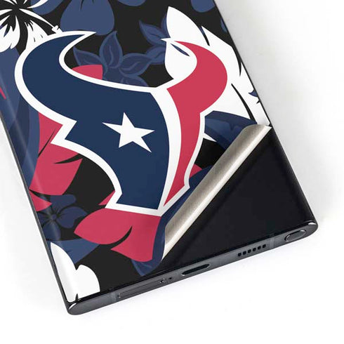 NFL Houston Texans Tropical Print Galaxy Skins
