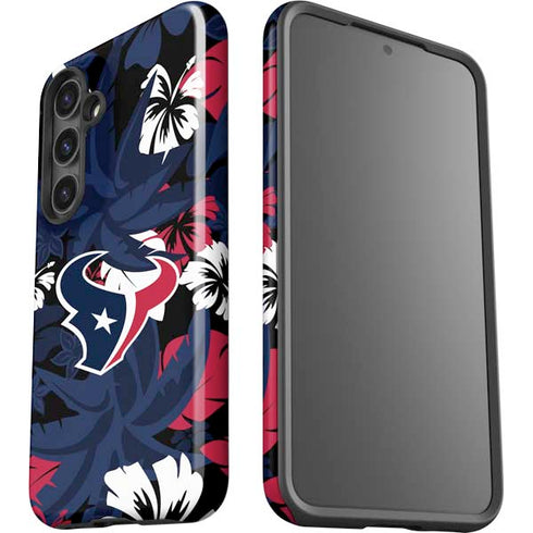 NFL Houston Texans Tropical Print Galaxy S25 Impact Case