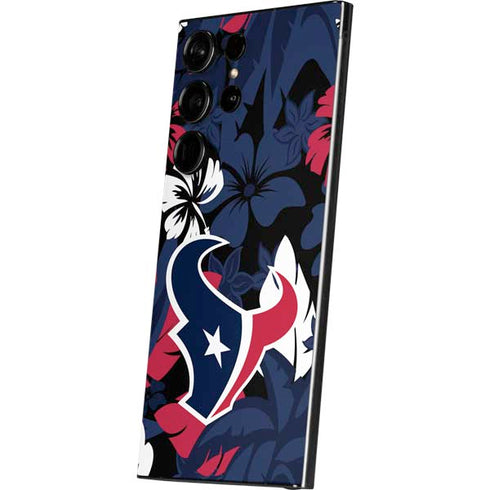 NFL Houston Texans Tropical Print Galaxy S25 Ultra Skin