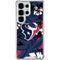 NFL Houston Texans Tropical Print Galaxy S25 Ultra Clear Case