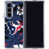 NFL Houston Texans Tropical Print Galaxy Z Fold5 5G Clear Case