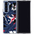 NFL Houston Texans Tropical Print Galaxy Z Fold6 Clear Case