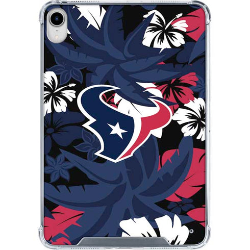 NFL Houston Texans Tropical Print iPad 11th Gen (2025) Clear Case
