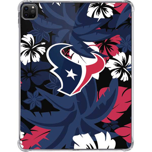 NFL Houston Texans Tropical Print iPad Pro 11in (2024) Clear Case