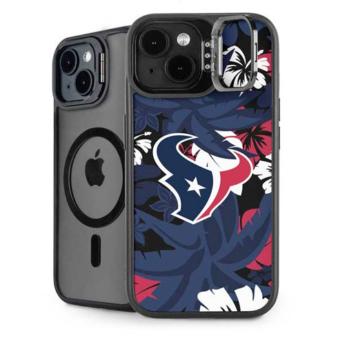 NFL Houston Texans Tropical Print iPhone 13 Kickstand Case