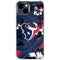 NFL Houston Texans Tropical Print iPhone 15 Clear Case
