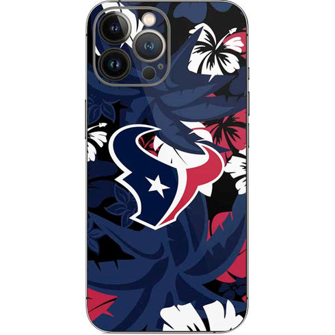 NFL Houston Texans Tropical Print iPhone 15 Pro Max Skin