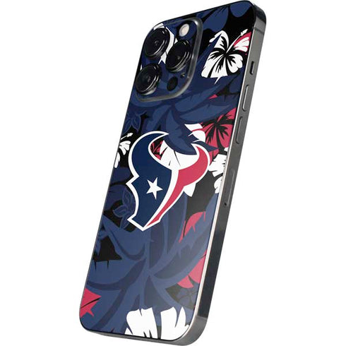 NFL Houston Texans Tropical Print iPhone 15 Pro Max Skin