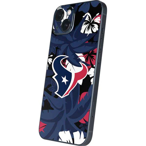 NFL Houston Texans Tropical Print iPhone 15 Skin