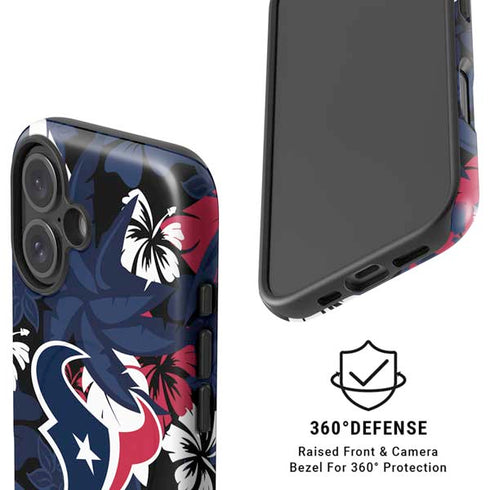 NFL Houston Texans Tropical Print iPhone 16 Magsafe Impact Case