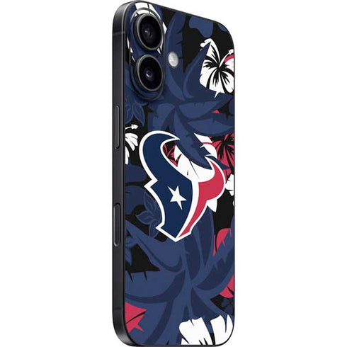 NFL Houston Texans Tropical Print iPhone 16 Plus Skin